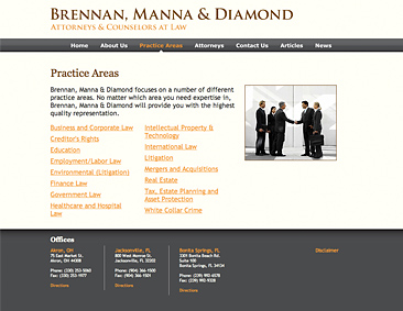 Sub-page for Brennan, Manna & Diamond