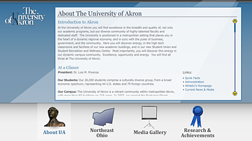 Content screen for the Join Us In Akron CD