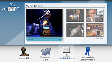 Video screen for the Join Us In Akron CD