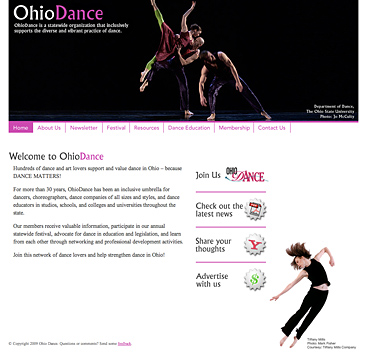 Homepage for Ohio Dance